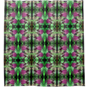 Cortina Para Box Abstrato de Par Pêssego com Par da Senhora Rosa Sl