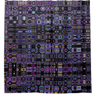Cortina Para Box Abstrato do vitral