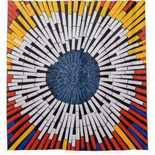 Cortina Para Box Abstrato em fita—Starburst