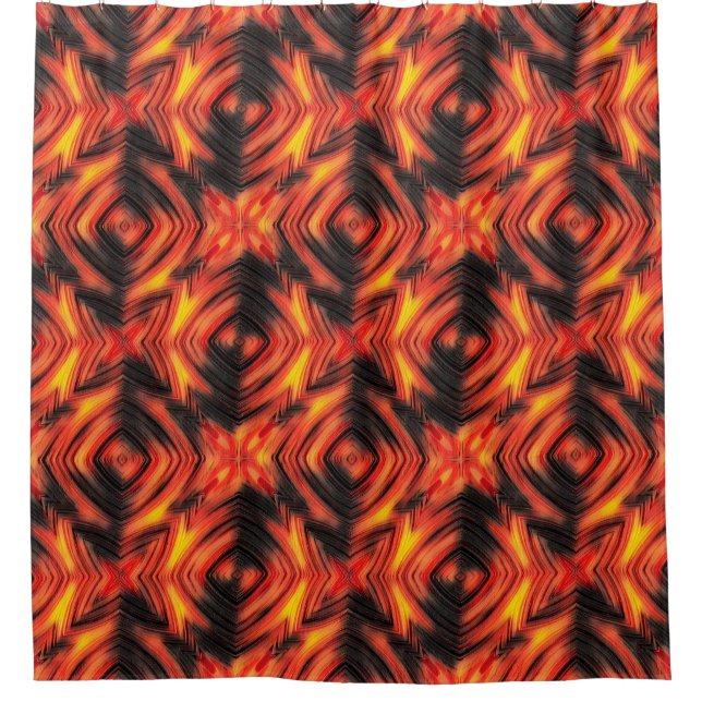 Cortina Para Box Abstrato moderna líquida moderna liquefação ondas  (Frente)