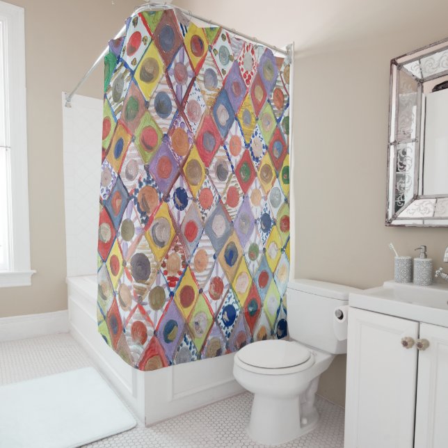 Cortina Para Box Abstrato nº 4 brinca como crianças Pintura (In Situ)