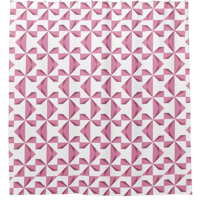 Cortina Para Box Abstrato Pinkers Cranberry (Frente)