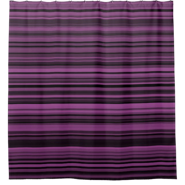 Cortina Para Box Abstrato Purple Black Stripes (Frente)
