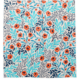 Cortina Para Box Abstrato Rosas coloridos: Vintage Floral