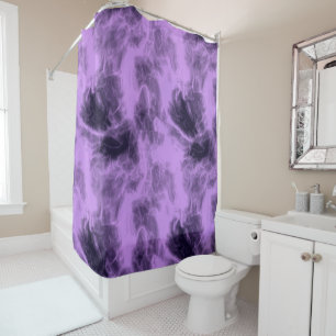 Cortina Para Box Abstrato roxo