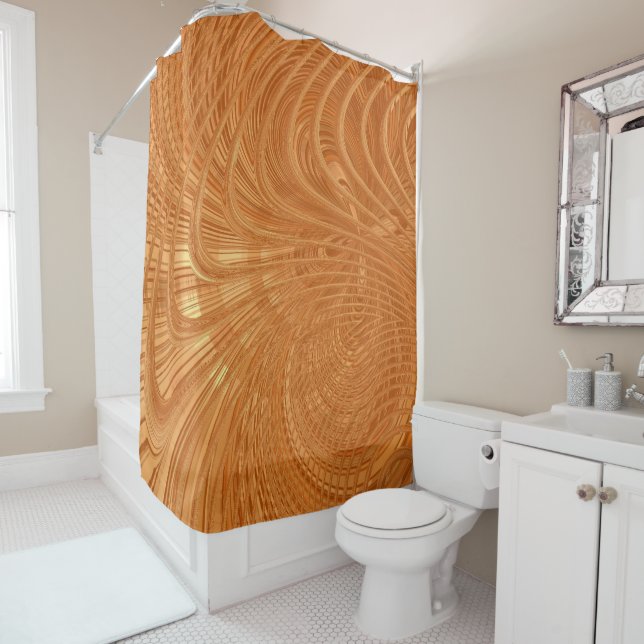 Cortina Para Box Abstrato Wavy Striped Pattern Lines 04 (In Situ)