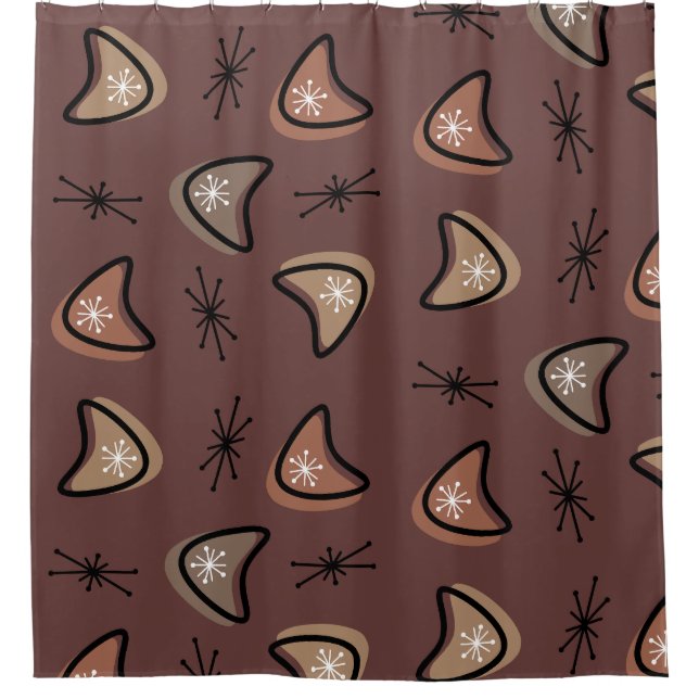 Cortina Para Box Acadêmico atômico Starbursts Dark (Frente)