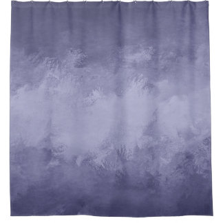 Cortina Para Box acrílico azul de selênio de textura