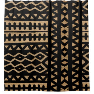 Cortina Para Box Adicionar Flair com Motifs de Lama Tribal
