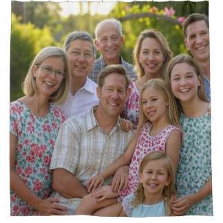 Cortina Para Box Adicionar Foto de Reunião da Família Personalizar