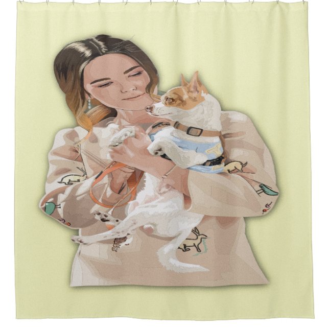 Cortina Para Box Adicionar personalização fotográfica (Frente)