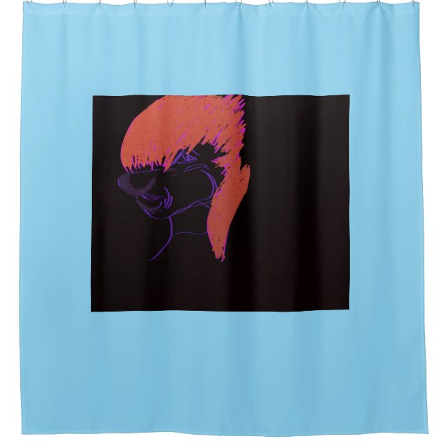 Cortina Para Box Adorable Animation Character Shower Curtain (Frente)