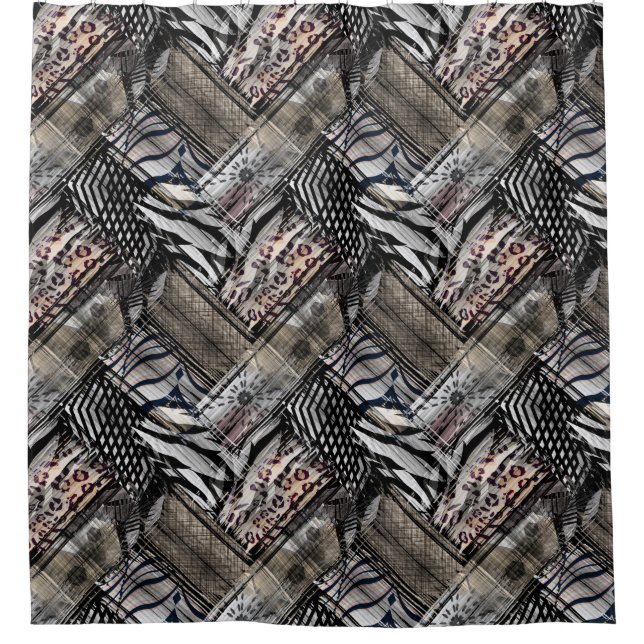 Cortina Para Box Africano, étnico. (Frente)