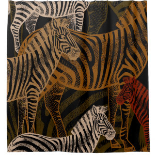Cortina Para Box Afro Safari: Design Zebra Vintage