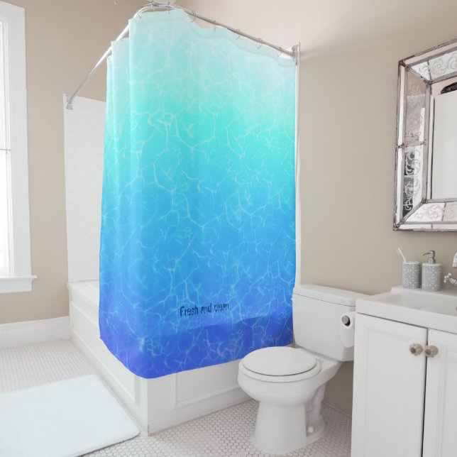 Cortina Para Box Água aquosa limpa e fresca (In Situ)