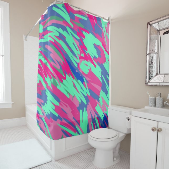 Cortina Para Box Aguardando Impressão de Primavera Abstrato (In Situ)