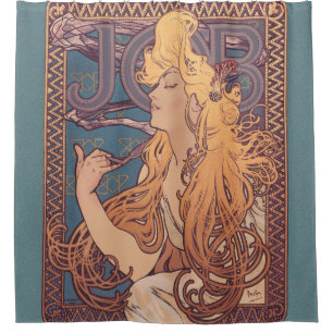 Cortina Para Box Alfonse Mucha Job Art Nouveau mulher