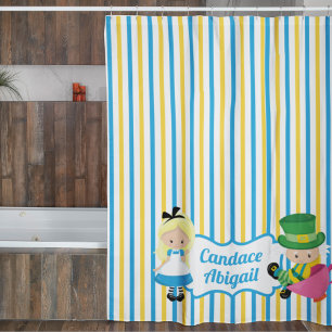Cortina Para Box Alice no País das Maravilhas Meninas Personalizada