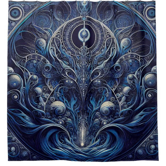 Cortina Para Box Alienígena Art Nouveau Chá Cortina (Frente)