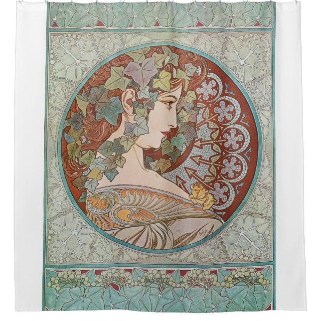 Cortina Para Box Alphonse Mucha - Ivy (Frente)