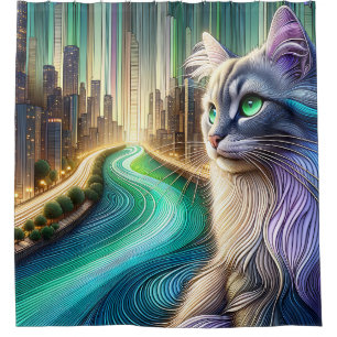 Cortina Para Box "Altura de Gato com Vista de Navegação"