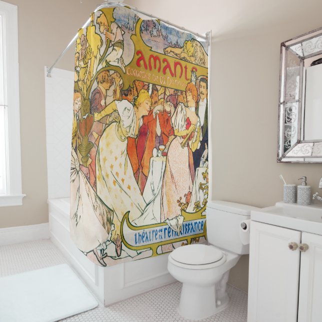 Cortina Para Box Amantes, Alphonse Mucha (In Situ)