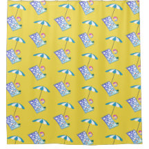 Amarelo retro do costume do guarda-chuva de toalha