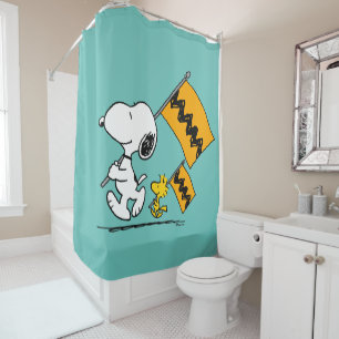 Cortina Para Box Amendoins   Sinalizadores de Snoopy & Woodstock