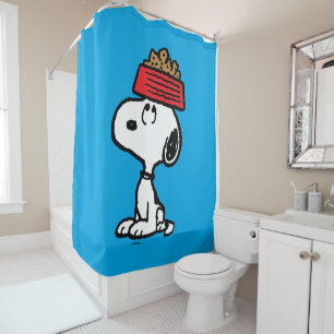 Cortina Para Box Amendoins Snoopy Equilibrando O Seu Cachorro