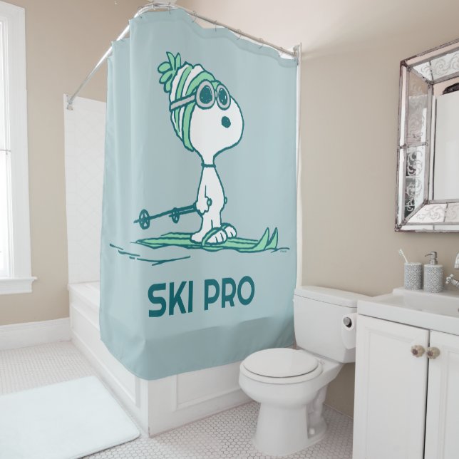 Cortina Para Box Amendoins | Snoopy on Skis (In Situ)