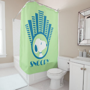 Cortina Para Box Amendoins Sonhos De Deco Azul De Snoopy