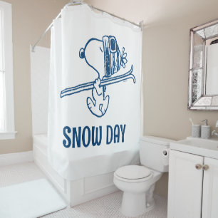 Cortina Para Box Amendoins   Tripa de Esqui de Snoopy