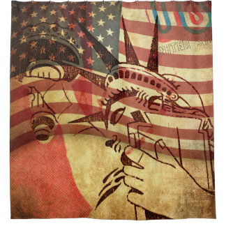 Cortina Para Box America, grunge background