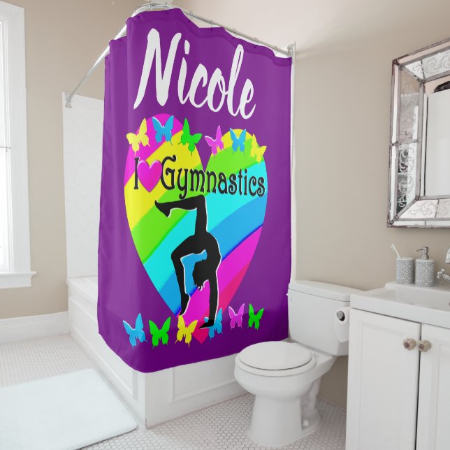 CORTINA PARA BOX AMO A DESIGN DE GINÁSTICA. (In Situ)