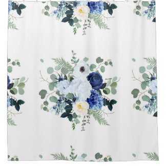 Cortina Para Box Anemone Hydrangea Rosa White background