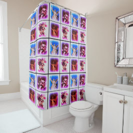 Cortina Para Box Ângulos de Vintage