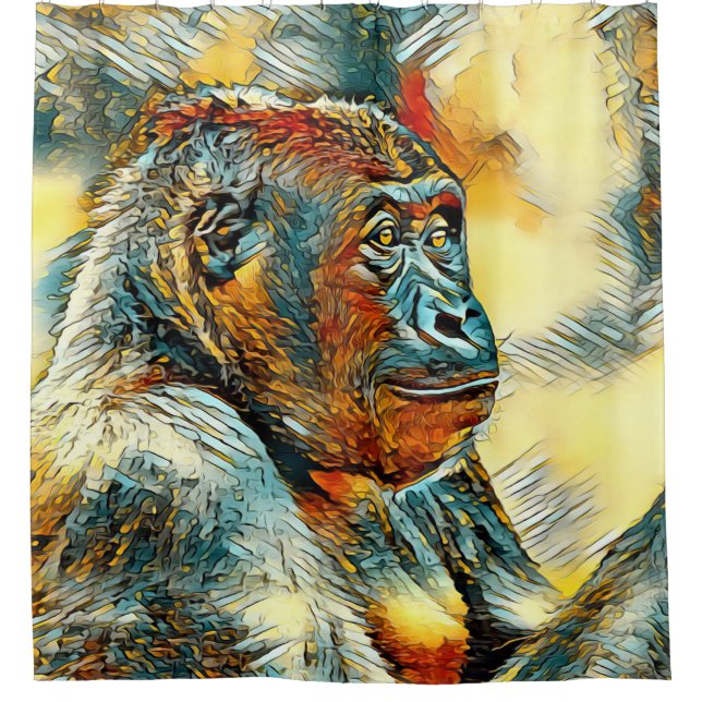 Cortina Para Box AnimalArt_Gorilla_004 (Frente)