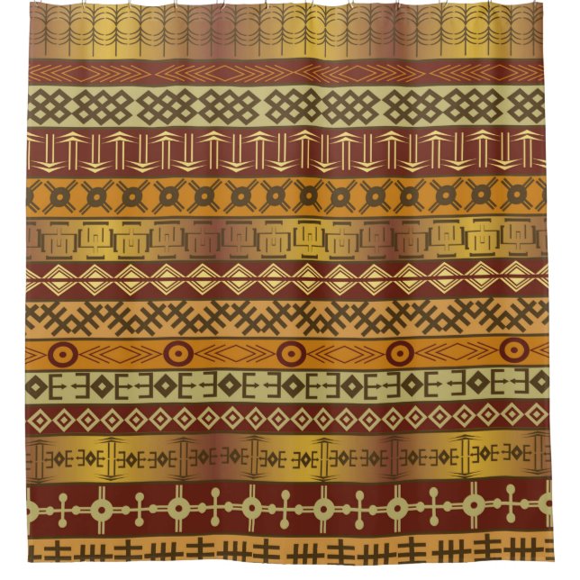 Cortina Para Box Antecedentes dos motivos étnicos africanos (Frente)