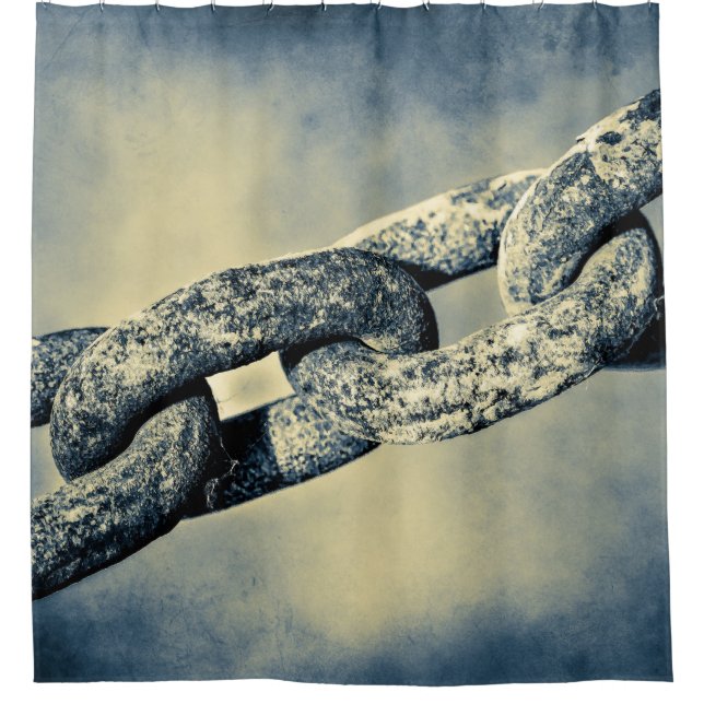 Cortina Para Box Antiga Corrente Rusty (Frente)