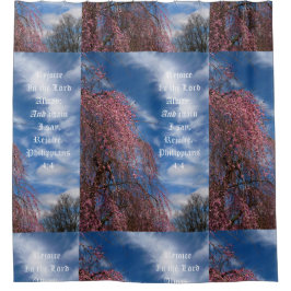 Cortina Para Box April Sky with Philippians 4:4