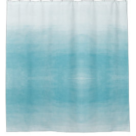 Cortina Para Box Aqua Bliss Watercolor Ombre    
