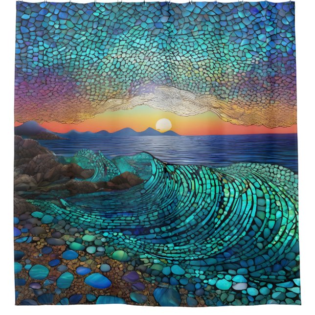 Cortina Para Box Aqua Mirage Seascape (Frente)