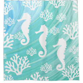 Cortina Para Box Aqua Ocean Seacavalo Coral