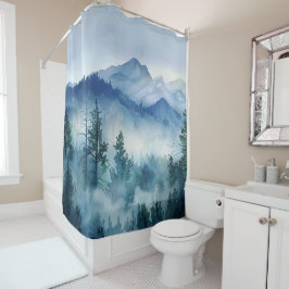 Cortina Para Box Aquarela Montanha Sleeping Ute Smoky