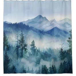 Cortina Para Box Aquarela Montanha Sleeping Ute Smoky 