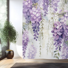 Aquarela Murmúrios de Wisteria