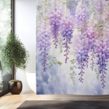 Aquarela Murmúrios de Wisteria