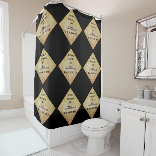 Cortina Para Box Aqui haja dragões (In Situ)