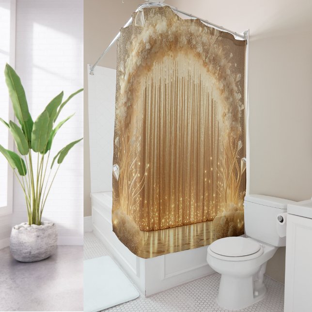 Cortina Para Box Arco de Celebração em Dourado Elegante Presente de (Criador carregado)