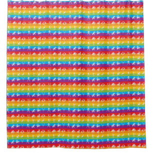 Cortina Para Box Arco-Íris Colorido 12 Sinais Astrológicos Zodiac B